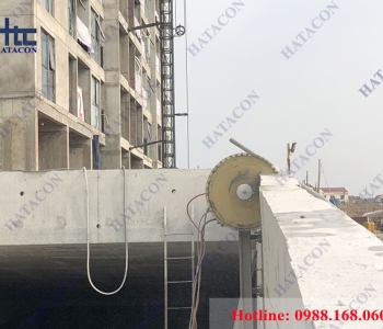 Cắt bê tông ram dốc đường xuống tầng hầm