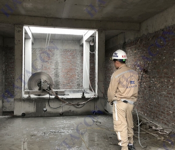 Cắt bê tông sàn mở hố thang máy cam kết giữ nguyên kết cấu công trình