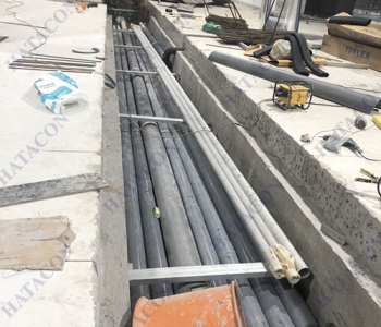 Cắt bê tông tạo hệ thống thoát nước cho nhà máy sản xuất vắc xin đầu tiên tại Việt Nam